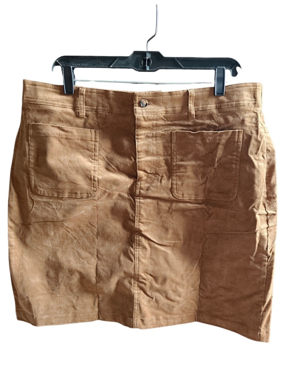Women's Tan Corduroy Pocket Skirt Size XL
